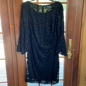 Ralph Lauren size 12 long flare sleeve lace dress